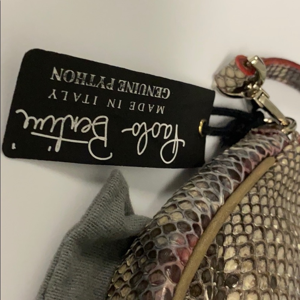 Genuine Hand painted Python Cross Body Handbag. - Picture 7 of 9